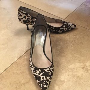 Michael Kors pony hair kitten heel